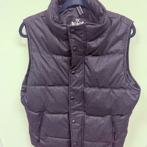 Express Men's Black Puffer Vest